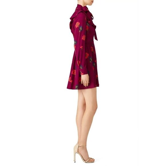 Tanya Taylor Purple Plum Aubree 100% Silk Dress $550 - Picture 5 of 11